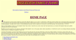 Desktop Screenshot of ingledew.family.name